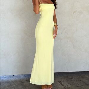 Tiger Mist Yellow Dress